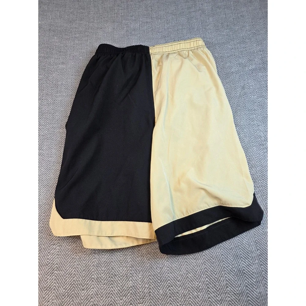 NFL Team Apparel New Orleans Saints Youth Large Black Gold Split Board Shorts